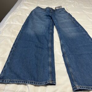 American Eagle Outfitters Women’s Wide Leg Blue Jeans